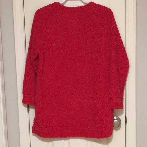 Woman’s red Christmas shirt ~ Belk brand ~ XL - Picture 2 of 7